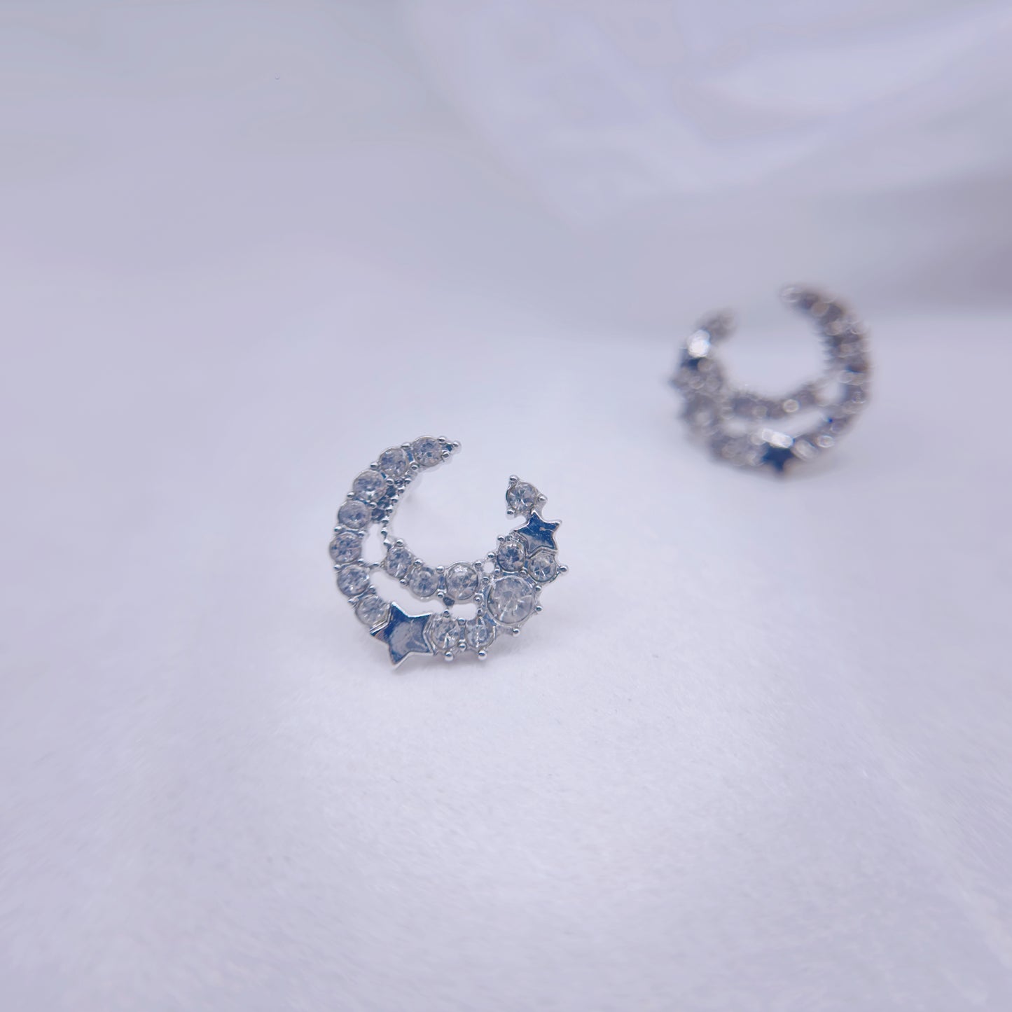 Moon And Stars Brilliance Stud Earring